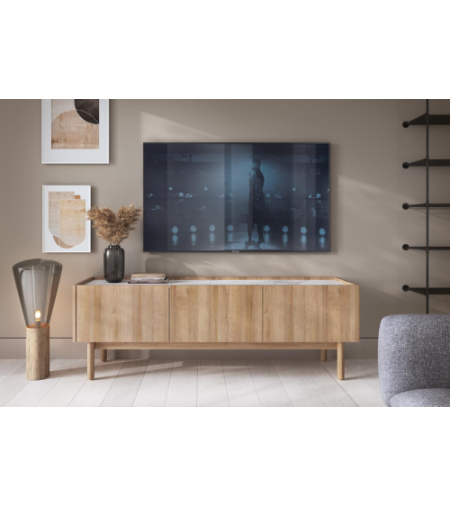 Ensemble meuble TV BOHO couleur Chêne Rivera